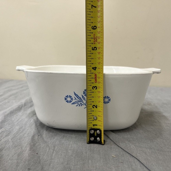 VTG Corning Ware Blue Cornflower 2 1/2 QT Casserole with Glass Lid P-2 1/2-B FS - Picture 12 of 12